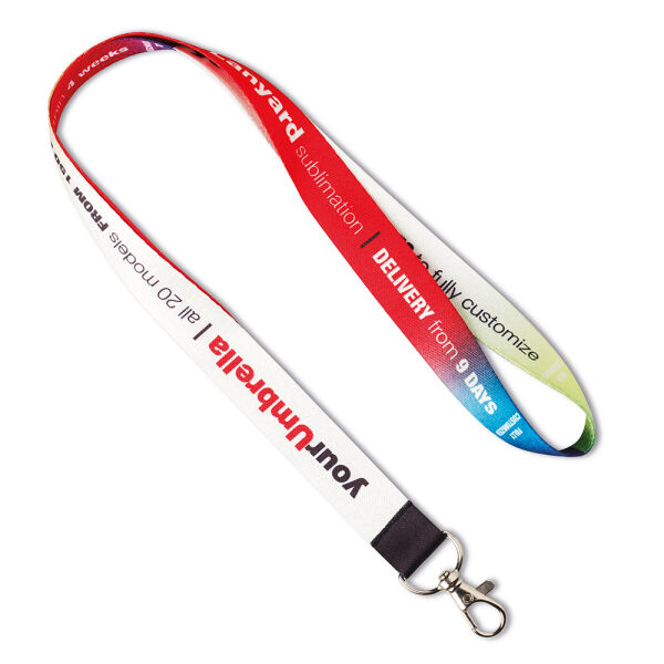 Polyester sublimatie lanyard.