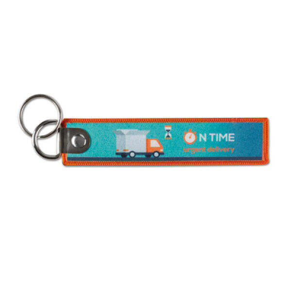 Sleutelhanger met dubbele metalen ring