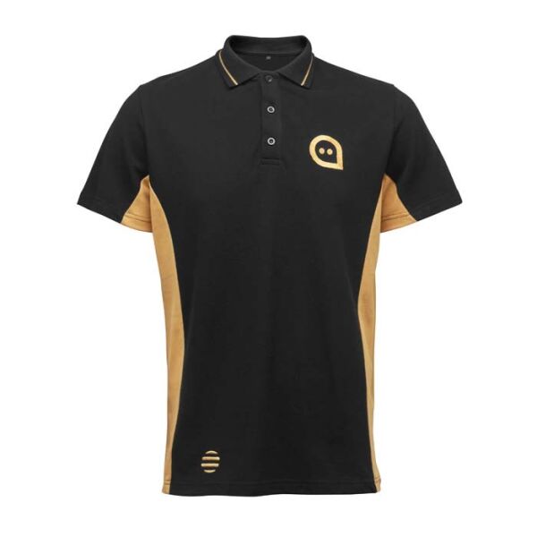 Polo met contrastaccenten en logo