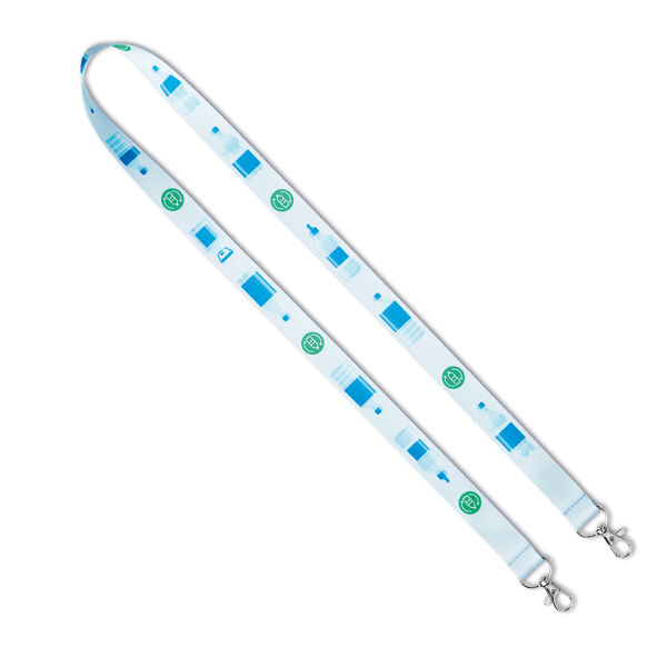 sublimatie lanyard met 2 clips.